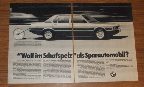 Seltene werbung bmw 535i - bmw,