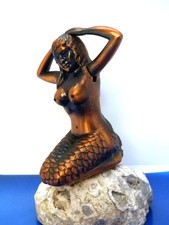 Klasse Tisch Feuerzeug Nixe Nackte Meerjungfrau Top Zustand