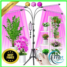 LED Pflanzenlampe mit 80 LEDs | 4 Schwanenhälsen | 3 Farbmodi