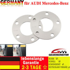 2x5mm Spurverbreiterung Spurplatten für Mercedes Audi Distanzscheiben 5x112 10mm