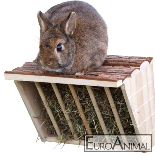 Kaninchen heuraufe mit - heuraufe,