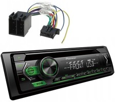 Pioneer DEH-S120UBG Autoradio mit CD MP3 USB AUX 4 # 50W Grün ISO Adapter