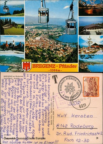 Ansichtskarte bregenz - ansichtskarte,