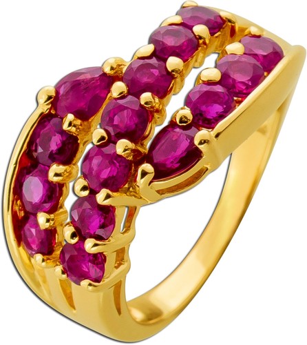Rubin ring gold - rubin, 14