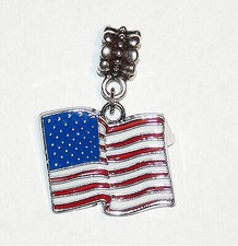 USA Fahne - Stars and Stripes - Pendant - Amerika - Kettenanhänger Anhänger *