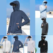 Sonnenschutzkleidung für Herren leichte atmungsaktive Eisseide Jacke Design