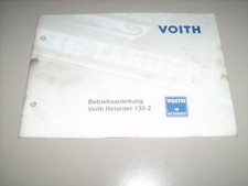 Operating instructions voith - operating,