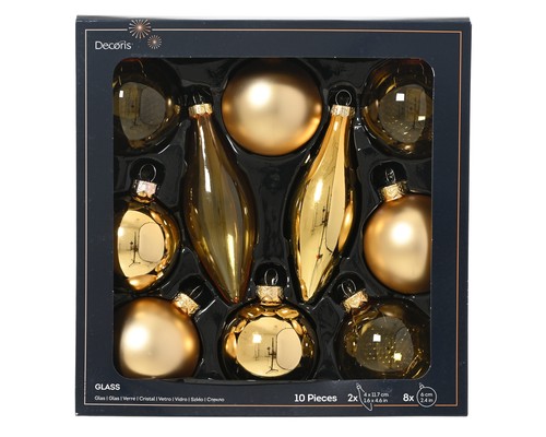 Weihnachtskugeln glas - 10,