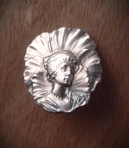 Jugendstil brosche fee elfe - brosche,