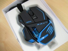 Mad Catz R.A.T. TE RAT TE 8200 DPI Optical Sensor Gaming Maus schwarzblau PC MAC