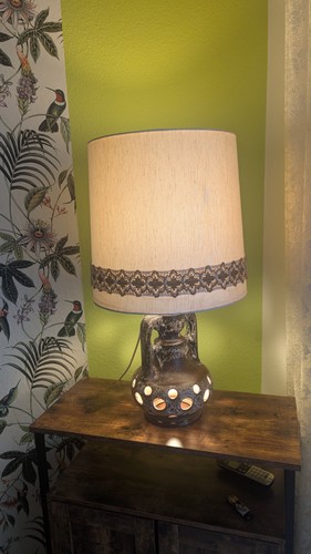 Vintage keramik tischlampe duo - vintage,