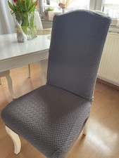 Stuhlhussen Grau Stuhlbezug, 4