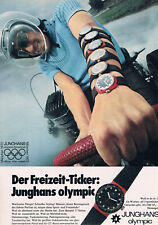 Junghans Uhren Werbeanzeige Werbung Junghans Olympic Olympia 1972 #1 ÜG 