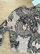 Transparentes Shirt BERSHKA L