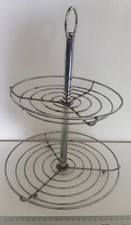 Etagere Etagère 2 Stöckig Metall Silbern Dekoration Deko