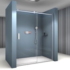 Nische Nischendusche Schiebetür Duschtür NT806 FLEX Duschwand Nano ESG Glas