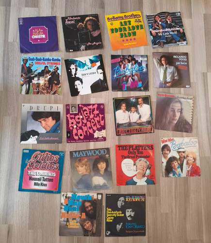 18x schallplatten singles - schallplatten,
