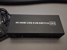 4K Dual HDMI USB KVM Switch Mit Sound