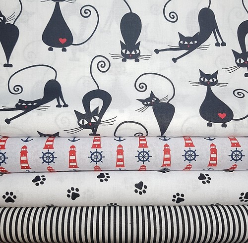 Stoffpakete katze 3 4 5 - stoffpakete, "katze"