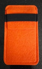 Filztasche, Stifte Etui, Handytasche Orange Einsteckabmessung 14x7 cm NEU