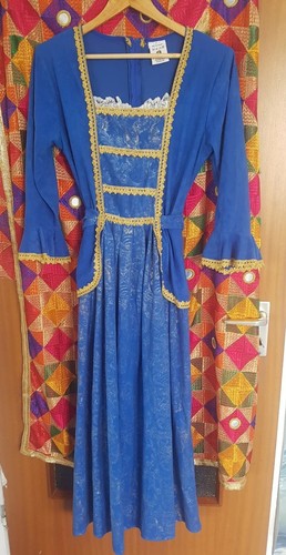 Kostüm burgfräulein blau - kostüm,