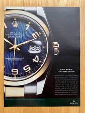 Rolex Datejust Oyster Perpetual 2006 Vintage Watch Ad Werbung Reklame