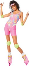 Rollschuh Barbie Damen Kostüm