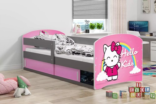 Kinderbett leo 80x160 mit - kinderbett,