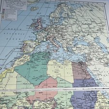 1960: Karte Afrika BE78 alter