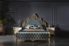 Luxus Doppel Bett Chesterfield