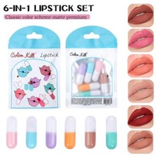 6 Pcs Mini Capsule Lipstick