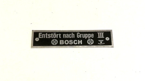 Typenschild seitenwagen bmw - f.,