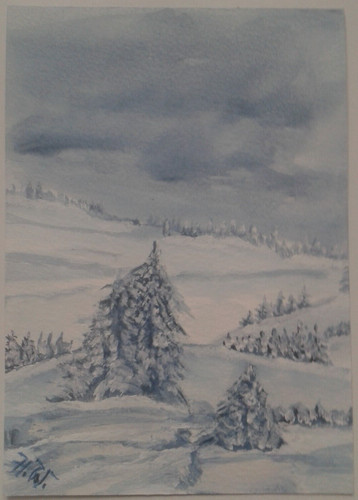 Original gemälde aquarell - original,