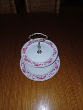 2stufige Etagere Snackständer Servierständer Porzellan Modell 02986 Vintage