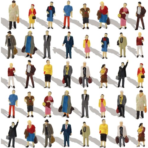 Modellfiguren set bemalt - modellfiguren-h0,