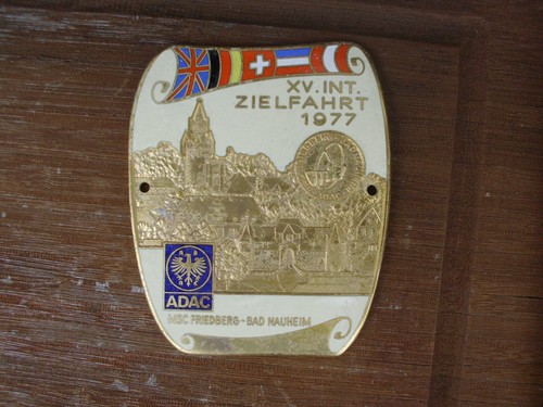 Adac plakette int zielfahrt - adac-plakette, xv.int.zielfahrt
