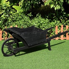 Holzschubkarre Pflanzschubkarre Dekoschubkarre Holz Blumenkarre Pflanzkübel