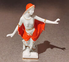 Galluba & Hofmann Tänzerin Art Deco H 15cm grüne Stempelmarke geprägte Modellnr.