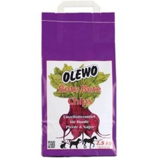 Olewo Rote Beete Chips für Hund, Pferd und Nager, 2,5kg (8,60 EUR/kg)