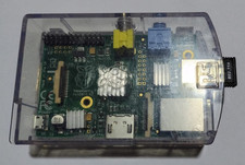 Raspberry Pi Model B 512MB gebraucht + Case+WLAN +Kühlkörper UK Modell