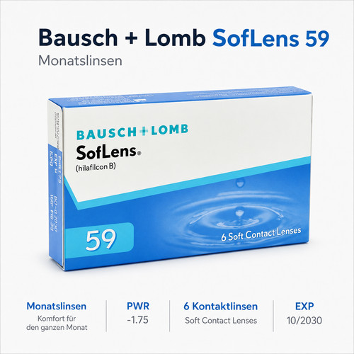 Bausch lomb soflens - bausch, +