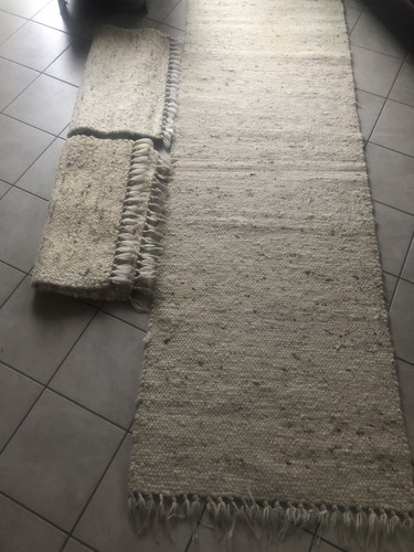 Teppich läufer wolle natur - läufer,