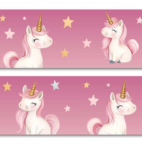 Bordüre einhorn 15cm - bordüre,