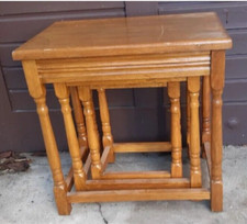 Tisch Zum Stapeln, Holz, 3teilig