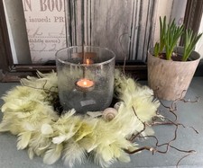 Windlicht glas mit metall - windlicht,