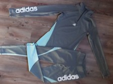 ADIDAS Leggings + Shirt 34 XS * mint/grau * Climacool * NEU