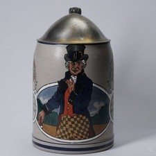 Jugendstil 1/2l Bierkrug Franz