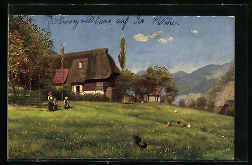 Künstler hoffmann - künstler-ak, h.