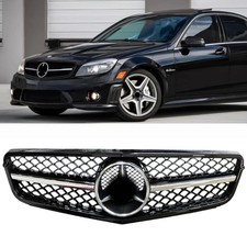 AMG Style Kühlergrill Glanzschwarz Chromleiste Mercedes W204 S204 C204 2007-2014