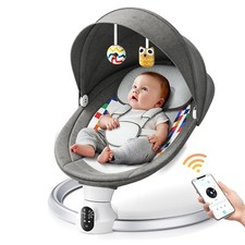 Elektrische Wippe Babywippe Schaukel Wiege mit Musik 5 Gear & Fernbedienung &APP